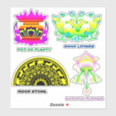 Sri Lanka - traditionelles Aufkleber (Blatt)