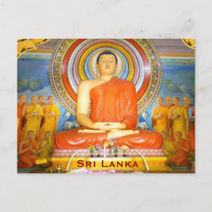 Sri Lanka Vintage Reise Tourismus Hinzufügen Postkarte