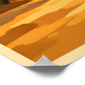 Sri Lanka Vintage-Reisewerbeposter Poster (Ecke)