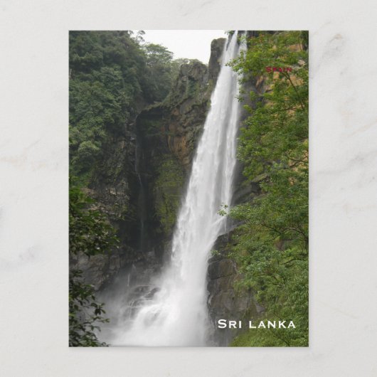 Sri lanka Vintage Tourismus hinzufügen Postkarte (Vorderseite)