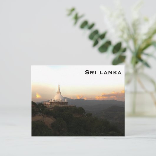 Sri lanka Vintage Travel Tourismus Postkarte (Stehend Vorderseite)