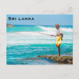 Sri lanka Vintage Travel Tourismus Postkarte