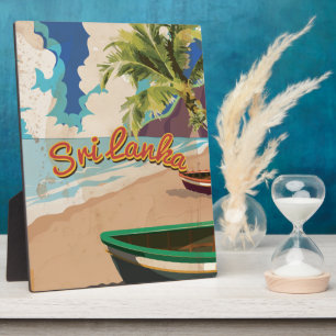 Sri Lanka Vintage Urlaub Reiseposter Fotoplatte