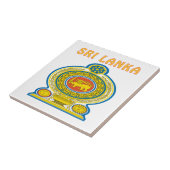 SRI LANKA Wappen Fliese (Seite)