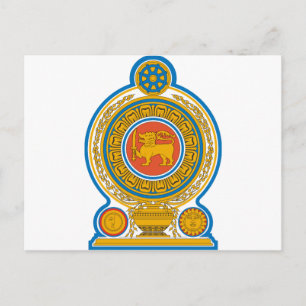 Sri Lanka-Wappen Postkarte