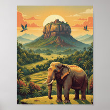 Sri Lanka-Wildlife-Poster Südasien-Poster