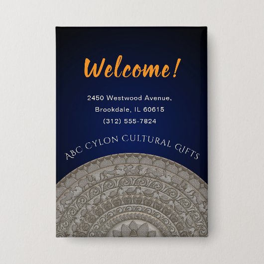 Sri Lanka Willkommen Button (Vorderseite)