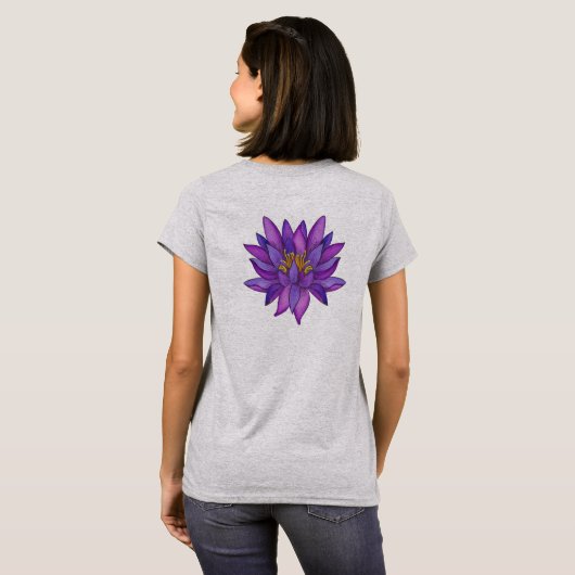 SRI LANKA Word mit Lotus T-Shirt (Schwarz voll)