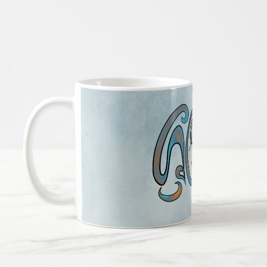 Sri Lanka Wording handbemalte Typografie Kaffeetasse (Links)