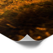 Sri Lankan Elephant bei Sunset Poster (Ecke)