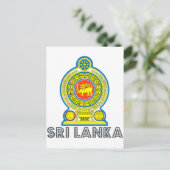 Sri Lankan Emblem Postkarte (Stehend Vorderseite)