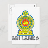 Sri Lankan Emblem Postkarte (Vorne/Hinten)