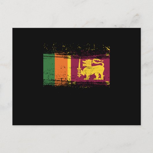 Sri Lankan Flag Sri Lanka Culture National Country Postkarte (Vorderseite)