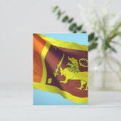 Sri-lankan-Flagge Postkarte (Stehend Vorderseite)