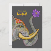 Sri Lankan Heritage Handgemalt Einladung (Rückseite)