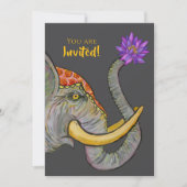 Sri Lankan Heritage Handgemalt Einladung (Vorderseite)