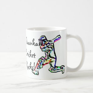 Sri Lankan Kricket schaukelt Flaggen-Tasse Kaffeetasse