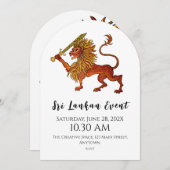 Sri Lankan Pride Einladung (Vorne/Hinten)