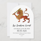 Sri Lankan Pride Einladung (Vorderseite)