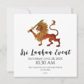 Sri Lankan Pride Save The Date (Vorderseite)