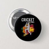Sri-Lankische Flagge Cricket Button (Vorne & Hinten)