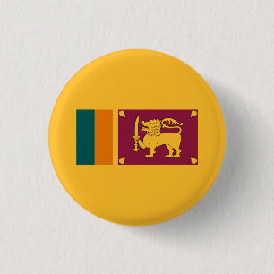 Sri Lankische Flagge, Flagge Sri Lankas Button