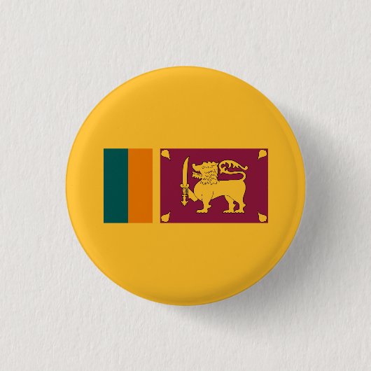 Sri Lankische Flagge, Flagge Sri Lankas Button (Vorderseite)