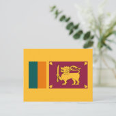 Sri Lankische Flagge, Flagge Sri Lankas Postkarte (Stehend Vorderseite)