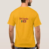 Sri Lankische Flagge, Flagge Sri Lankas T-Shirt (Rückseite)