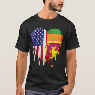 Sri Lankischer Amerikaner Patriot Grown Country Me T-Shirt