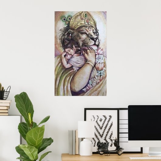 Sri Narasimha - Poster (Heimbüro)
