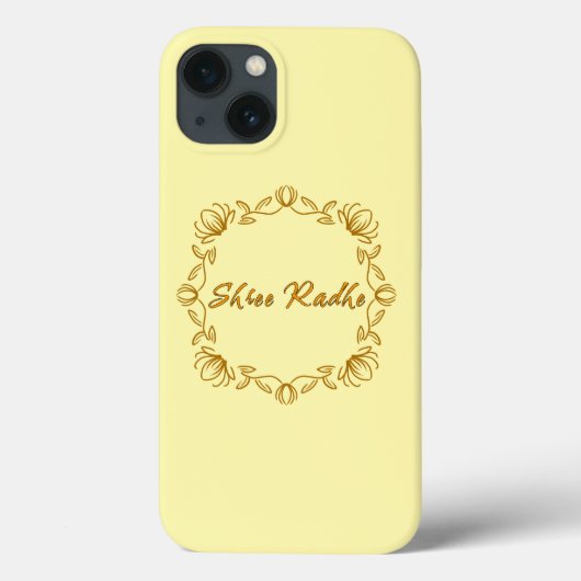 Sri Radhe - schöne Blume - Hare Krishna Case-Mate iPhone Hülle (Rückseite)