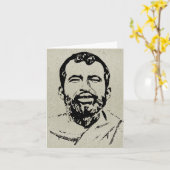 Sri Ramakrishna Note Card Karte (Gelbe Blume)