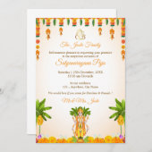 Sri Satyanarayan Katha Einladungskarte Einladung (Vorne/Hinten)