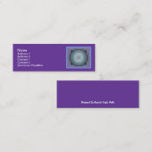 Sri Yantra5 dünnes 3"" Visitenkarte x1 (Vorne/Hinten)