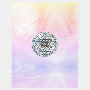 Sri Yantra – Anpassbares Schutzamulett Fleecedecke
