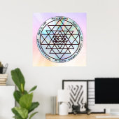 Sri Yantra – Anpassbares Schutzamulett Poster (Heimbüro)