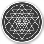 Sri Yantra Aufkleber (Vorderseite)