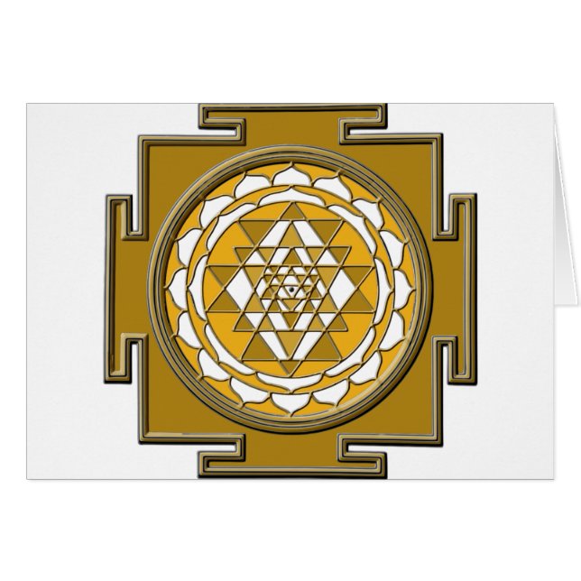 Sri Yantra Bronze (Vorderseite (Horizontal))