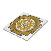 Sri Yantra Bronze Fliese (Seite)