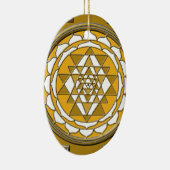Sri Yantra Bronze Keramik Ornament (Rechts)