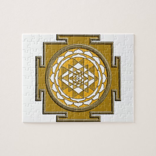 Sri Yantra Bronze Puzzle (Horizontal)