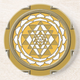 Sri Yantra Bronze Untersetzer
