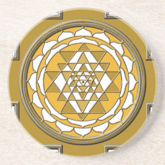 Sri Yantra Bronze Untersetzer