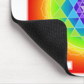 Sri Yantra/Chakra/Rainbow Mousepad (Ecke)