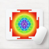 Sri Yantra/Chakra/Rainbow Mousepad (Mit Mouse)
