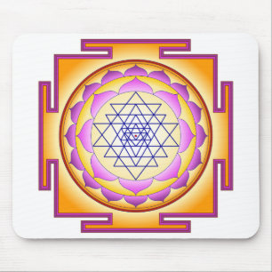 Sri Yantra Chakra Shiva Shakti Navayoni Göttin  Mousepad