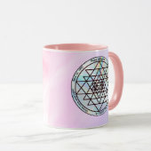 Sri Yantra – Customizable Protection Talisman Tasse (VorderseiteRechts)