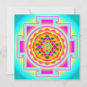 Sri Yantra Einladung (Vorderseite)