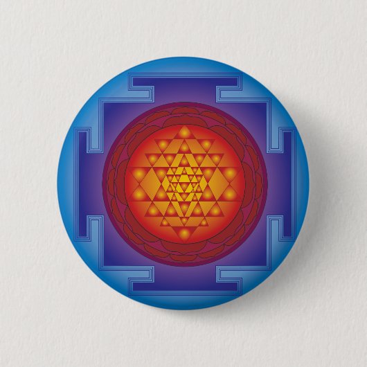 SRI YANTRA - FLAMME BUTTON (Vorderseite)